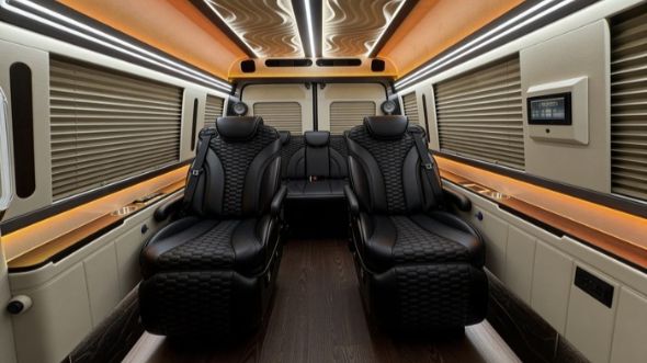 8 passenger sprinter van inside mobile