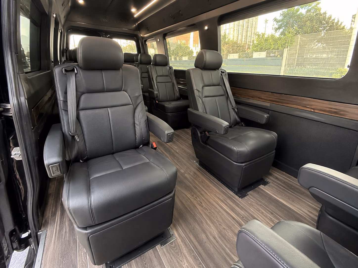 mobile 15 passenger sprinter van inside