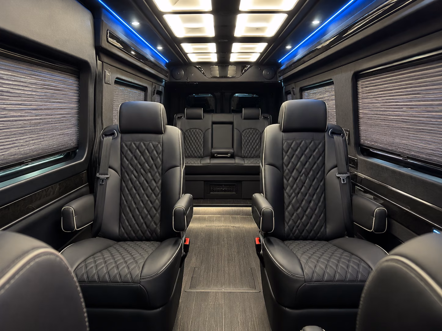 mobile 18 passenger sprinter van inside