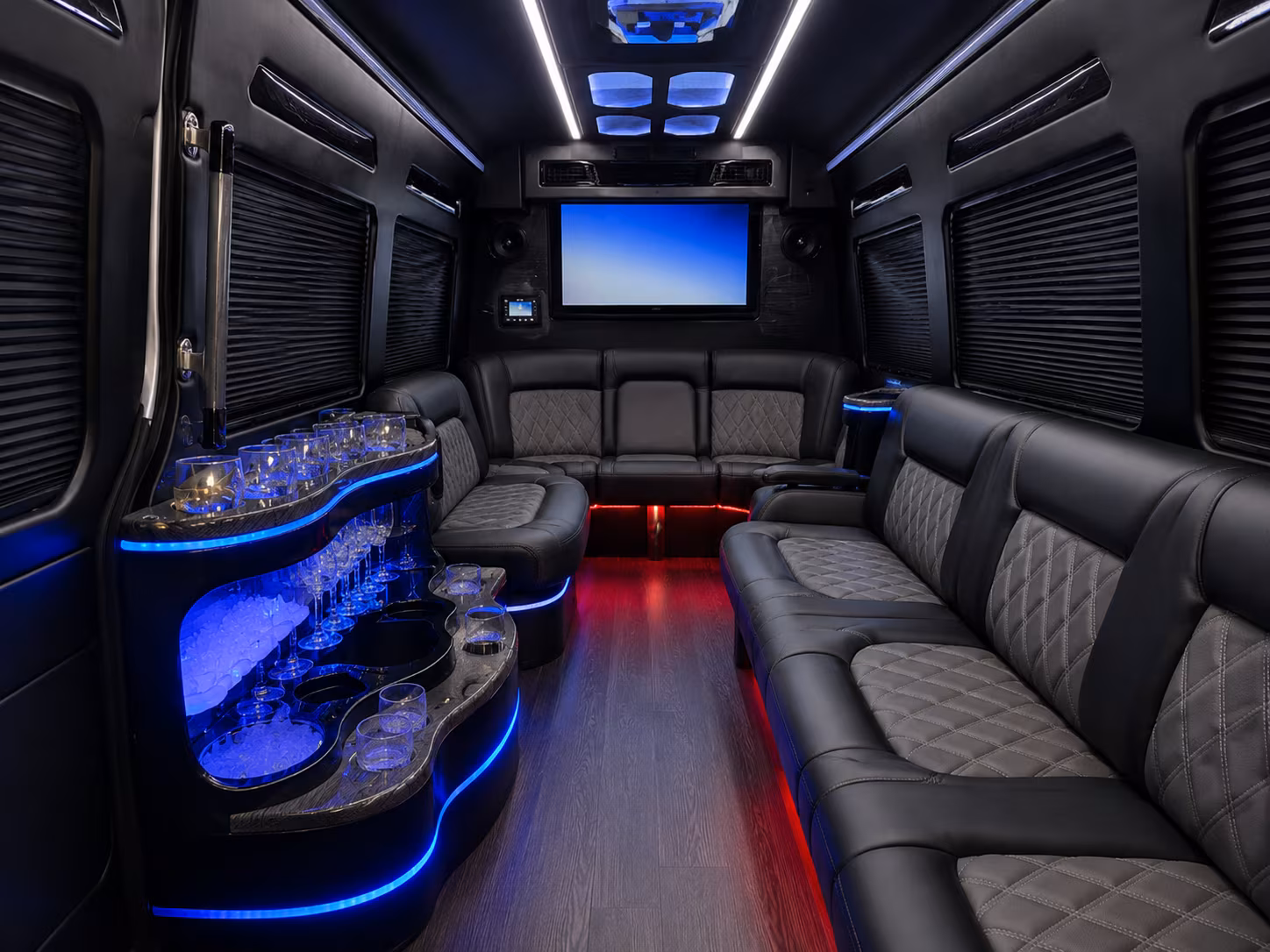 mobile sprinter limousine inside